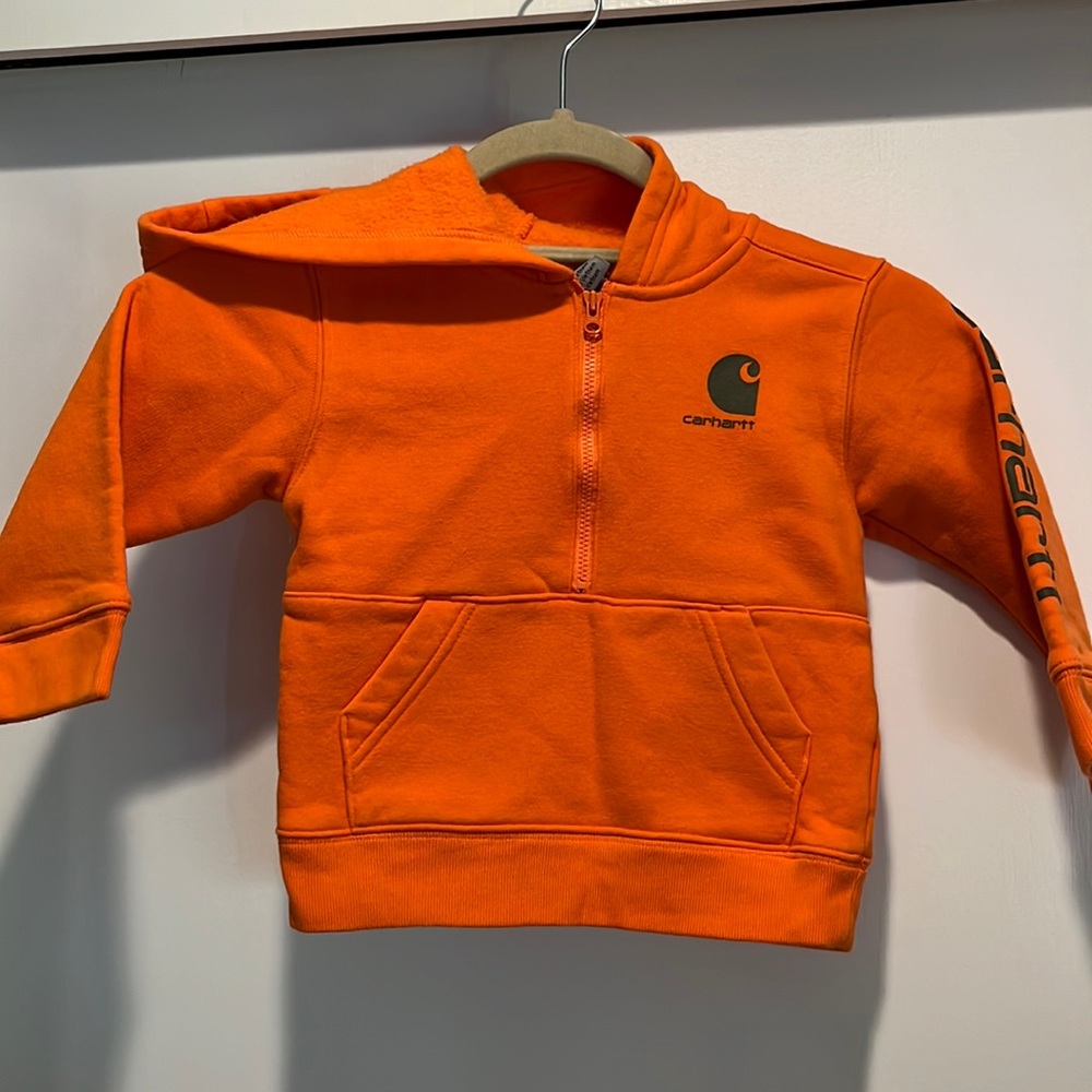 Carhartt kids orange sweatshirt